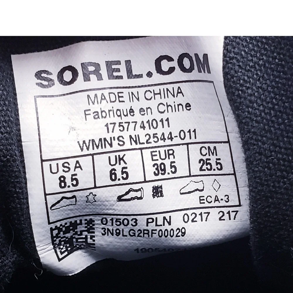 Sorel Out N About Rain Boots Red Black Buffalo Plaid Waterproof Duck Boots 8.5‎